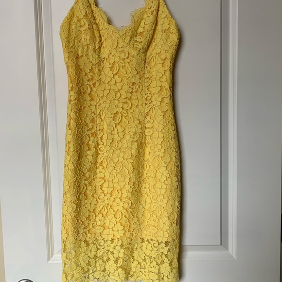 ASOS Yellow Lace Dress - Picture 2 of 4